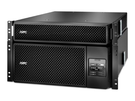 APC Smart-UPS SRT 6000VA RM - UPS (montaje en bastidor) - CA 208 V - 6000 vatios - 6000 VA - Ethernet 10/100 USB - conectores de salida: 17 - 6U - negro - con Transformador reductor de 208/240 V a 120 V - para P/N: AR4024SP AR4024SPX429 AR4024SPX431 AR4024SPX432 NBWL0356A SMX2000LVNCUS