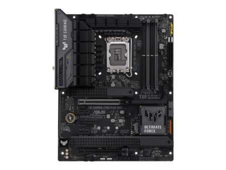 ASUS TUF GAMING Z790-PLUS WIFI - Placa base - ATX - Socket LGA1700 - Z790 Chipset - USB-C 3.2 Gen 2x2 USB-C 3.2 Gen2 USB 3.2 Gen 1 USB 3.2 Gen 2 - 2.5 Gigabit LAN Wi-Fi 6E Bluetooth - Tarjeta gráfica (CPU necesaria) - HD Audio (8-canales)