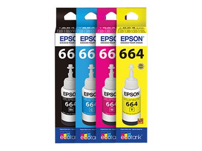 Epson T664 - Magenta - original - cartucho de tinta - para Epson L380 L386 L395 L495 EcoTank ET-2600 2650 L1455 L396 L606 L656