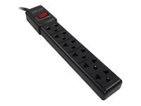 Forza - PS Series PS-001B - Banda de potencia - CA 120-220 V - conectores de salida: 6 - negro