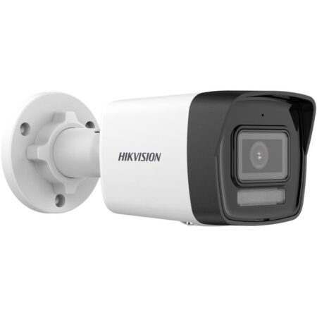 Hikvision 6MP Cámara de red tipo bala fija inteligente híbrida - Micrófono incorporado - 6MP - Exterior - H.265+ - Focal fija 2.8mm - 3200 Á— 1800 - DWDR - IP67 - Micro SD
