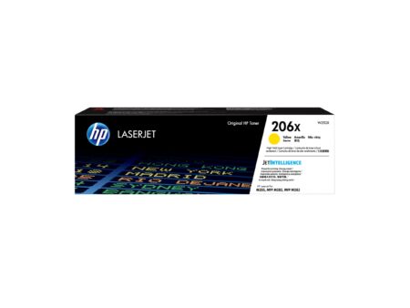 HP 206X - Alto rendimiento - amarillo - original - LaserJet - cartucho de tóner (W2112X) - para Color LaserJet Pro M255 M283 MFP M282 MFP M283