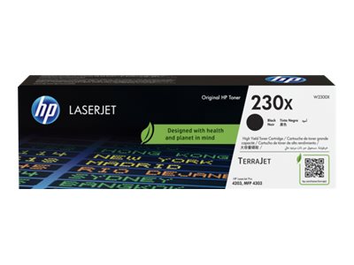 HP 230X - Negro - original - LaserJet - cartucho de tóner (W2300X) - para Color LaserJet Pro 4201 4203 MFP 4301 MFP 4303