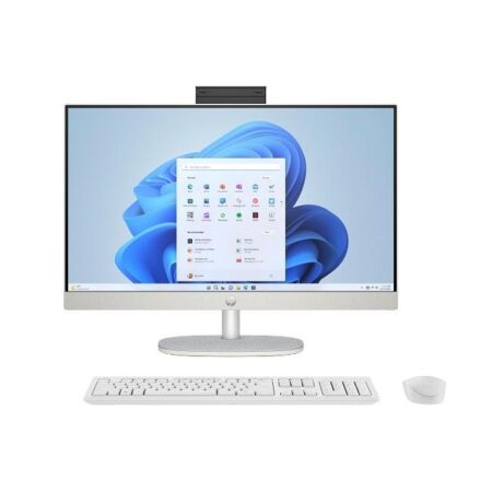 HP 24-cr0250la - All-in-one - AMD Ryzen 5 7520U / 4.3 GHz - DDR5 SDRAM - 512 GB SSD - 23.8" - UMA - Windows 11 Home - White