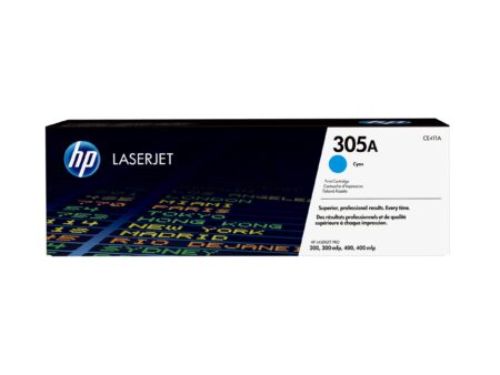 HP 305A - Cián - original - LaserJet - cartucho de tóner (CE411A) - para LaserJet Pro 300 M351 400 M451 MFP M375 MFP M475