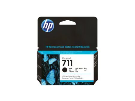 HP 711 - 38 ml - negro - original - DesignJet - cartucho de tinta - para DesignJet T100 T120 T120 ePrinter T125 T130 T520 T520 ePrinter T525 T530