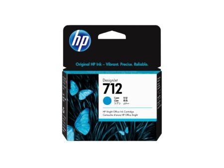 HP 712 - 29 ml - cián - original - DesignJet - cartucho de tinta - para DesignJet Studio T210 T230 T250 T630 T650