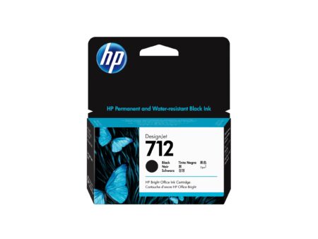 HP 712 - 38 ml - negro - original - DesignJet - cartucho de tinta - para DesignJet Studio T210 T230 T250 T630 T650