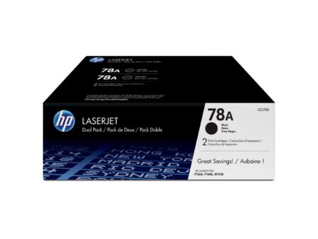 HP 78A - Paquete de 2 - negro - original - LaserJet - cartucho de tóner (CE278AD) - para LaserJet Pro M1536dnf, P1566, P1606DN