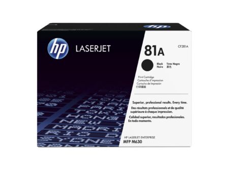 HP 81A - Negro - original - LaserJet - cartucho de tóner (CF281A) - para LaserJet Enterprise M632 MFP M630 LaserJet Enterprise Flow MFP M630 Officejet Pro 8730