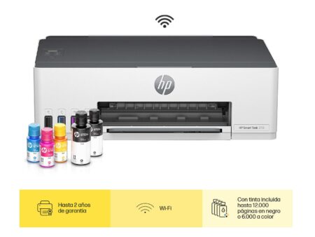 Impresora HP 210 Smart Tank, Inalámbrica de Tanque de Tinta