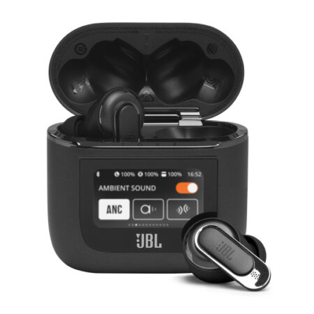 JBL Tour Pro 2 - True wireless earphones with mic - in-ear - Bluetooth - active noise canceling - black