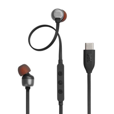 JBL TUNE 310C - Earphones with mic - in-ear - wired - USB-C - black