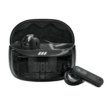 JBL TUNE - Beam - Headphones - Ghost Black - JBLTBEAM2GBLKAM