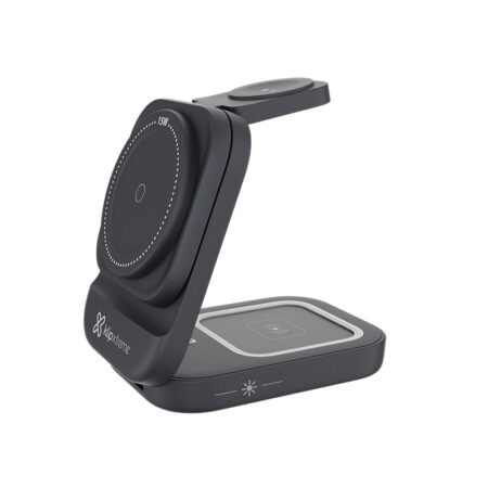 Klip Xtreme KDC-150 - Charging stand / battery charger - 15 Watt - 24 pin USB-C - Cellular phone / Wireless earbuds / Apple AirPods / Apple Watch - Wireless - Para Smartphones