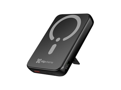 Klip Xtreme - Power bank - 24 pin USB-C - 4 pin USB Type A / 24 pin USB-C - Lithium polymer - Para Universal - Display Wireless Charging.