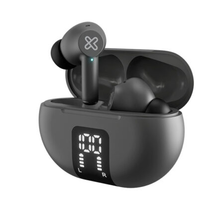 Klip Xtreme - True wireless earphones - For Phone / For Portable electronics / For Tablet - Wireless - 22Hrs ANC Gray