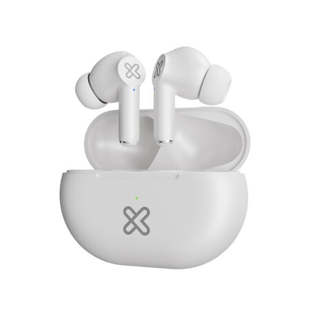 Klip Xtreme - True wireless earphones - For Phone / For Portable electronics / For Tablet - Wireless - 17Hrs IPX White