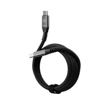 Klip Xtreme - USB cable - 24 pin USB-C - 1.8 m - Black - 100W Braided Fast charging