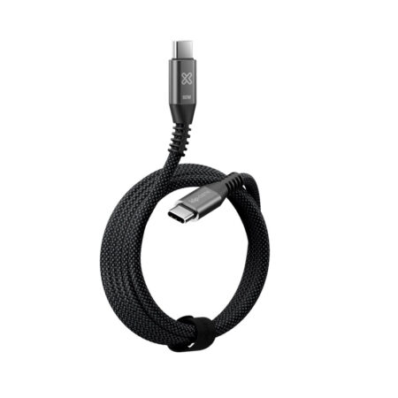 Klip Xtreme - USB cable - 24 pin USB-C - 1.8 m - Black - 60W Braided Fast charging