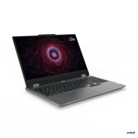 Lenovo LOQ 15ARP9 - Notebook - 15.6" - 1920 x 1080 - AMD Ryzen 5 7235HS / 4.2 GHz - DDR5 SDRAM - 16 GB - 512 GB SSD - NVIDIA GeForce RTX 3050 - Microsoft Windows 11 Home - Luna Grey - 1-year warranty + Mouse