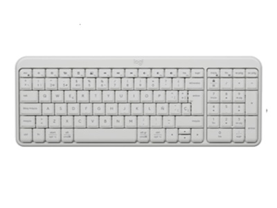 Logitech-K250 Compact Bluetooth Wireless Keyboard - Spanish Off-White