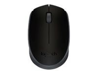 Logitech M170 - Ratón - diestro y zurdo - inalámbrico - 2.4 GHz - receptor inalámbrico USB - negro