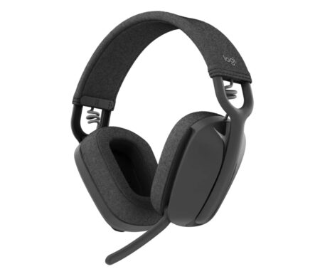 Logitech Zone Vibe 100 - Headset - full size - Bluetooth - wireless - graphite