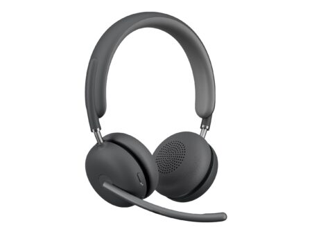 Logitech Zone Wireless 2 Premium Noise Canceling Headset with Hybrid ANC Certified for Zoom Google Meet Google Voice Fast Pair Graphite - Auricular - en oreja - Bluetooth - inalámbrico - cancelación de sonido activo - USB-C a través de adaptador Bluetooth - grafito - Certificado por Google Meet