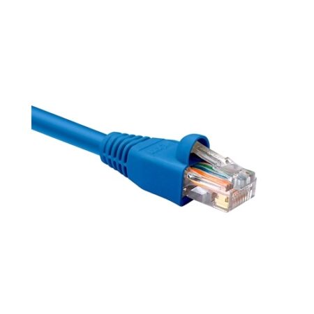Nexxt - Cable de interconexión - RJ-45 (M) a RJ-45 (M) - 90 cm - UTP - CAT 5e - moldeado, trenzado - azul