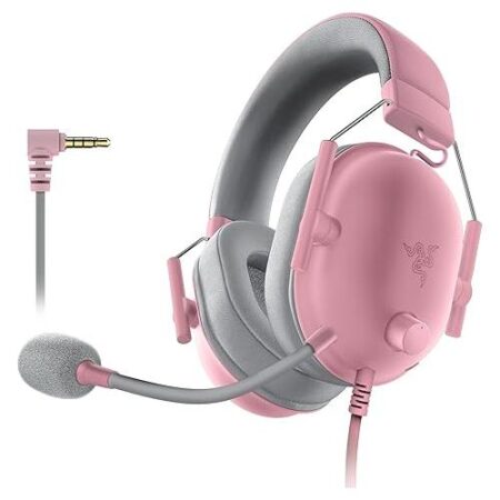Razer BlackShark V2 X - Headset - 7.1 channel - full size - wired - 3.5 mm jack - noise isolating - quartz - Discord Certified