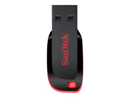 SanDisk Cruzer Blade - Unidad flash USB - 32 GB - USB 2.0 - rojo negro elegante