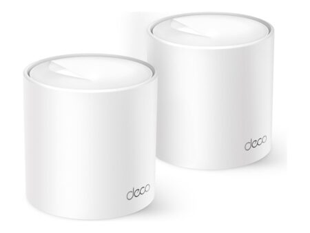 TP-LINK Deco X10 V1 - Sistema Wi-Fi - (2 enrutadores) - hasta 3900 pies cuadrados - malla 1GbE Doble banda
