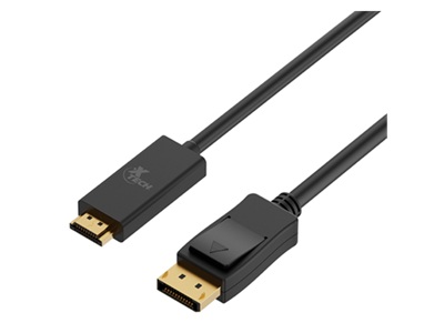 Xtech - Display cable - DisplayPort DP - HDMI - 3 m - Black - DP (m) to HDMI (m) XTC-359