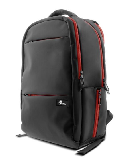 Xtech Insurgent XTB-507 Mochila para laptop 16.5â€ y accesorios de videojuegos - Nylon durable - Gaming - Color Negro y Rojo - Bolsillo Antirrobo - Panel posterior acolchado con tecnología de ventilación Airflow