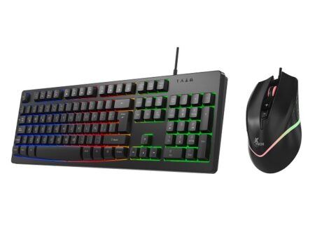 Xtech - Keyboard mouse and mouse pad - Wired - Spanish - USB - Black - Gaming XTK-535S