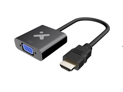 Xtech - Video adapter - 19 pin HDMI Type A - VGA - Black - XTC-384