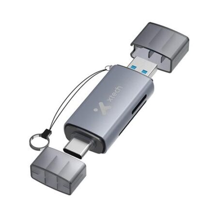 Xtech XTC-581 - Card reader - SD / MicroSD - USB 3.0/USB-C - - OTG card reader