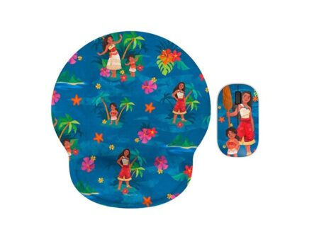 Xtech - XTM-DKT3MO - Mouse and mouse pad kit - 2.4 GHz - Wireless - Moana 2 KT3MO - Disney Moana 2 and sister